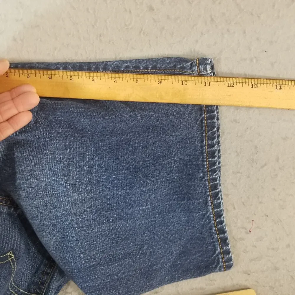 Levi's 569 shorts‎ men's 32x11 relaxed fit blue denim outdoor retro